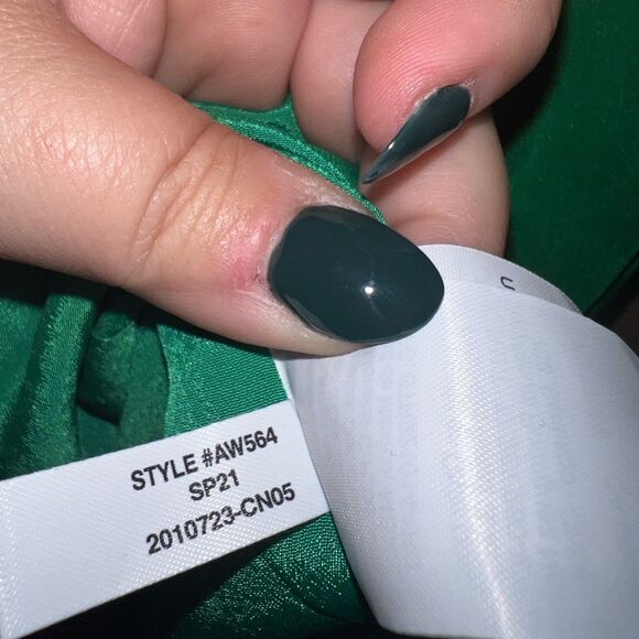 J. Crew Green Midi Dress with White Accents - Picture 6 of 7